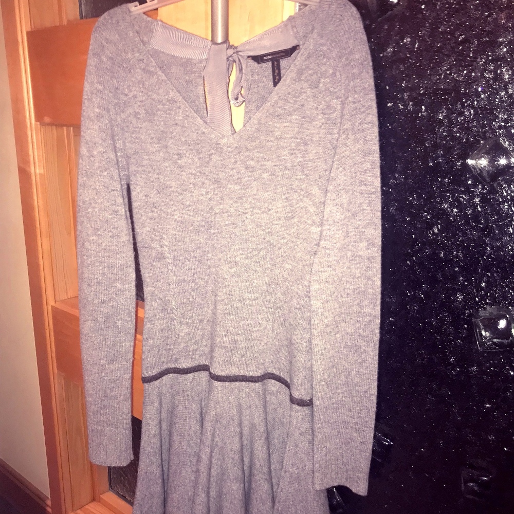 Grey BCBGMaxAzria Sweater Dress Size Small!